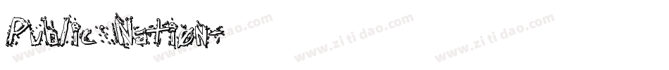 Public Nation字体转换